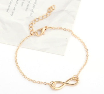 Fashion simple retro auspicious digital personality 8 word bracelet